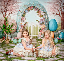 Load image into Gallery viewer, Vintage Roses Dress Blue