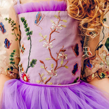 Load image into Gallery viewer, Butterfly Garden - Butterflies on Both Bodice and Skirt Maxi Tulle Dress