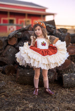 Load image into Gallery viewer, Amber Harvest Dress with Crsytal Embellishment