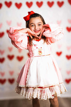 Load image into Gallery viewer, Beary Sweet Dress (Red and Pink) Preorder