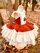 Load image into Gallery viewer, Amber Harvest Dress with Crsytal Embellishment