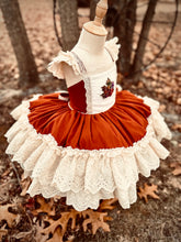 Load image into Gallery viewer, Amber Harvest Dress with Crsytal Embellishment
