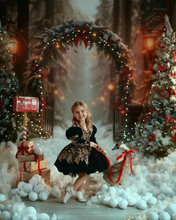 Load image into Gallery viewer, Midnight Reverie Dress Short Version - Lace - Sizes 12-18m - 5y