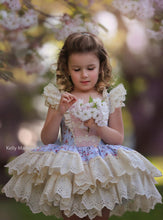 Load image into Gallery viewer, Vintage Roses Dress Blue