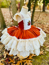 Load image into Gallery viewer, Amber Harvest Dress with Crsytal Embellishment