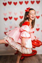Load image into Gallery viewer, Beary Sweet Dress (Red and Pink) Preorder
