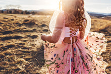 Load image into Gallery viewer, Butterfly Garden - Butterflies on Both Bodice and Skirt Maxi Tulle Dress (New Fabric)