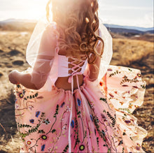 Load image into Gallery viewer, Butterfly Garden - Butterflies on Both Bodice and Skirt Maxi Tulle Dress