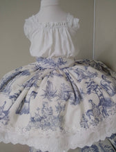 Load image into Gallery viewer, Southern Belle Blouse, Corset and Skirt (Shorter) Set