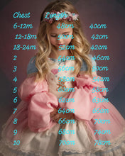 Load image into Gallery viewer, Beary Sweet Dress (Light teal and Pink) Preorder