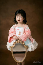 Load image into Gallery viewer, Beary Sweet Dress (Light teal and Pink) Preorder