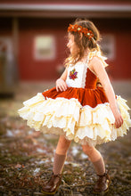 Load image into Gallery viewer, Amber Harvest Dress with Crsytal Embellishment