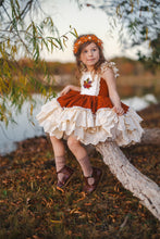 Load image into Gallery viewer, Amber Harvest Dress with Crsytal Embellishment