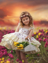 Load image into Gallery viewer, Vintage Roses Pinafore