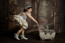 Load image into Gallery viewer, Vintage Roses Dress Blue