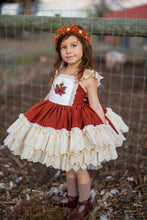 Load image into Gallery viewer, Amber Harvest Dress with Crsytal Embellishment