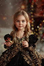Load image into Gallery viewer, Midnight Reverie Dress Short Version - Lace - Sizes 12-18m - 5y