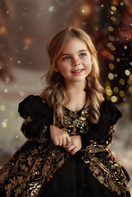 Load image into Gallery viewer, Midnight Reverie Dress Short Version - Lace - Sizes 12-18m - 5y