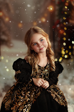 Load image into Gallery viewer, Midnight Reverie Dress Short Version - Lace - Sizes 12-18m - 5y