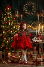 Load image into Gallery viewer, Sugarplum Red Gown Short Version - Red Lace - Sizes 6-10