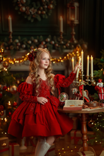 Load image into Gallery viewer, Sugarplum Red Gown Short Version - Red Lace - Sizes 6-10
