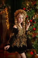 Load image into Gallery viewer, Midnight Reverie Dress Short Version - Lace - Sizes 12-18m - 5y