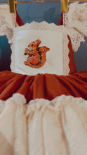 Load and play video in Gallery viewer, Amber Harvest Dress with Crsytal Embellishment