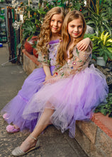 Load image into Gallery viewer, Le Jardin des Papillons Embroidery Top Lavender or Pink Tutu Tulle Dress