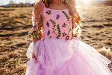 Load image into Gallery viewer, Le Jardin des Papillons Embroidery Top Lavender or Pink Tutu Tulle Dress