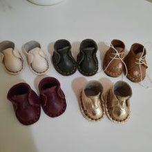 Load image into Gallery viewer, Bambalina Leather Handmade Doll Shoes