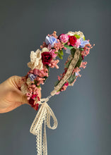 Load image into Gallery viewer, Vintage Roses Flower Crown