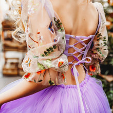 Load image into Gallery viewer, Butterfly Garden - Butterflies on Both Bodice and Skirt Maxi Tulle Dress
