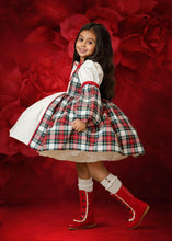 Load image into Gallery viewer, Miracle Dress Cotton Velvet Sizes 7y-12y
