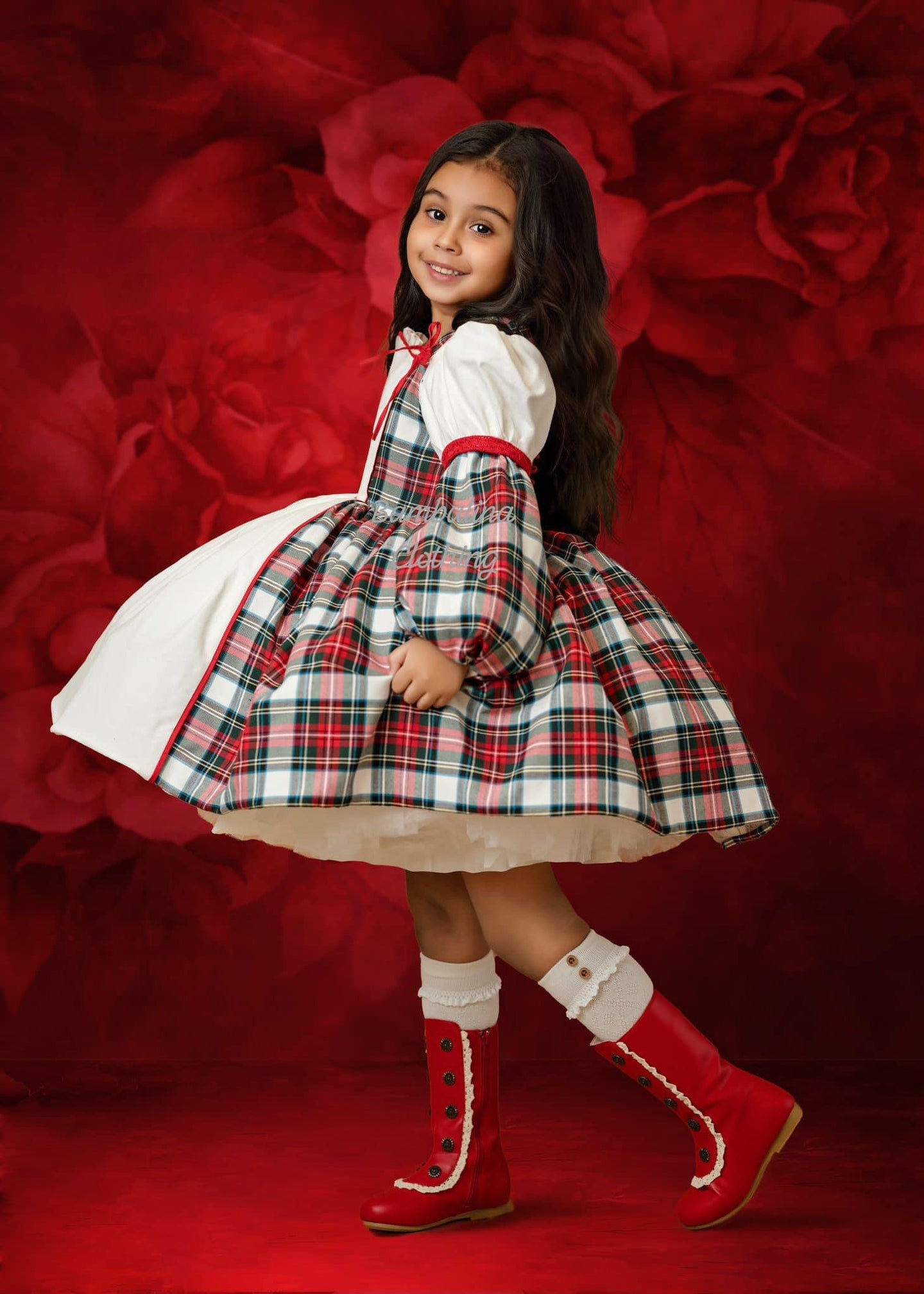 Miracle Dress Cotton Velvet Sizes 6m-6y