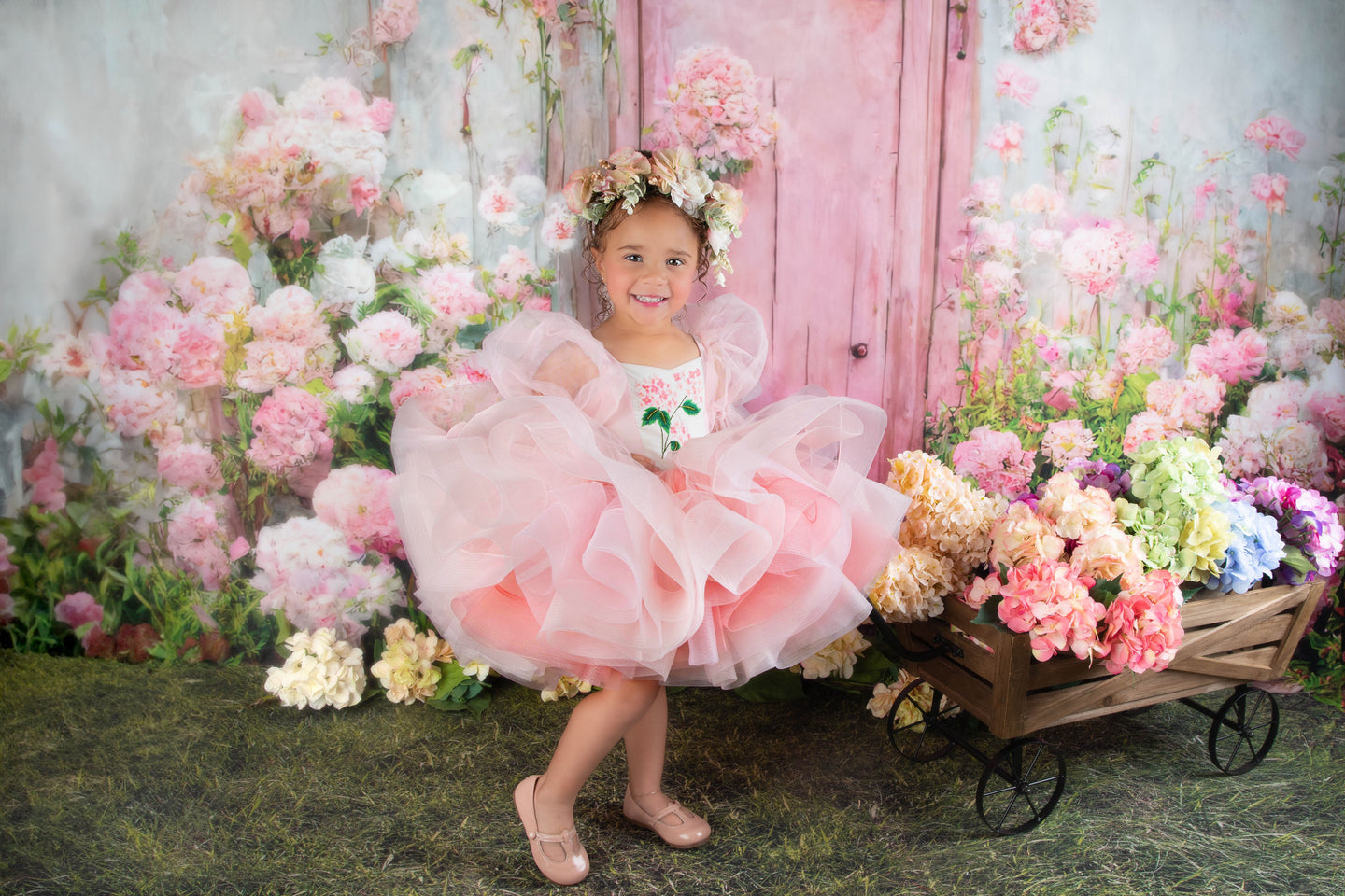 Pink Hydrangeas Dress