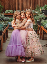 Load image into Gallery viewer, Butterfly Garden Dress - Embroidery Bodice and Sleeves Dress
