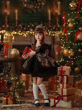 Load image into Gallery viewer, Midnight Reverie Dress -  Lace - Sizes 12-18m - 8y
