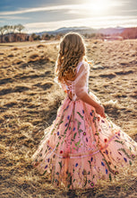 Load image into Gallery viewer, Butterfly Garden - Butterflies on Both Bodice and Skirt Maxi Tulle Dress
