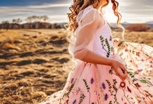 Load image into Gallery viewer, Butterfly Garden - Butterflies on Both Bodice and Skirt Maxi Tulle Dress
