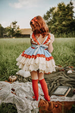 Load image into Gallery viewer, Pumpkin Spice Dress Orange and White
