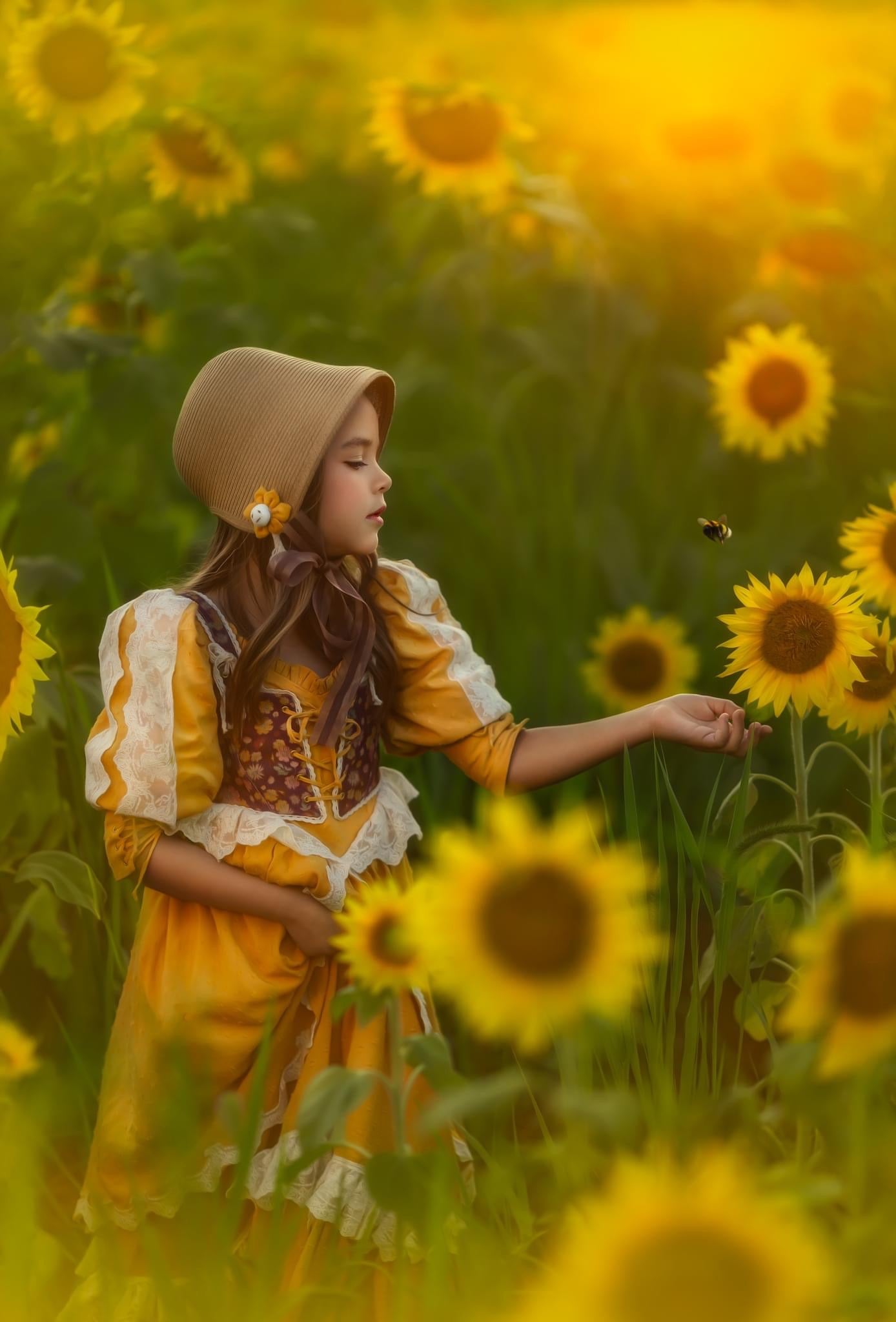 Darling Marigold Matching Bonnet