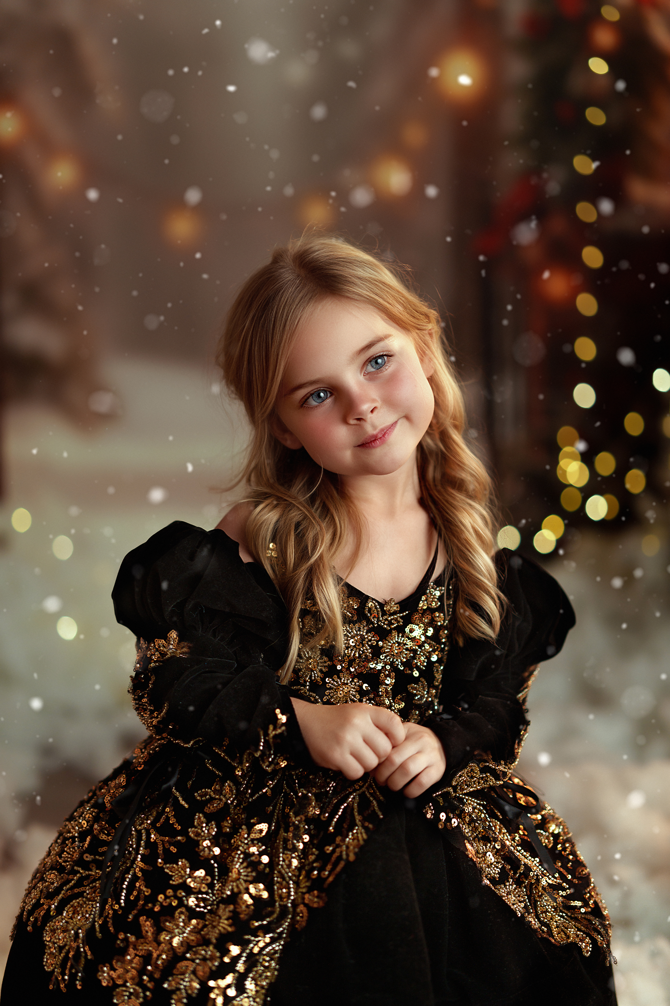 Midnight Reverie Dress Short Version -  Lace - Sizes 12-18m - 5y