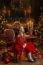 Load image into Gallery viewer, Sugarplum Red Gown Short Version - Red Lace - Sizes 6-10

