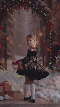 Load and play video in Gallery viewer, Midnight Reverie Dress Short Version -  Lace - Sizes 12-18m - 5y
