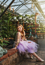 Load image into Gallery viewer, Le Jardin des Papillons Embroidery Top Lavender or Pink Tutu Tulle Dress
