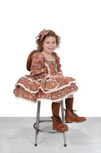 Load image into Gallery viewer, Orange Brown Autumn Blossom Dress Set
