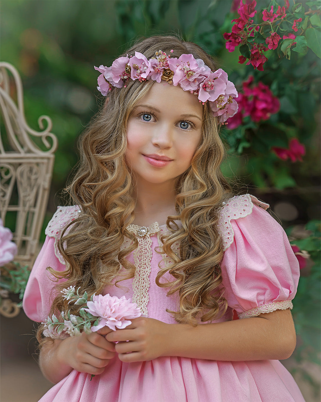 Pearls and Petals Flower Crown