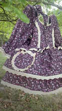 Load and play video in Gallery viewer, Blue Autumn Blossom Dress Set
