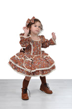 Load image into Gallery viewer, Blue Autumn Blossom Dress Set
