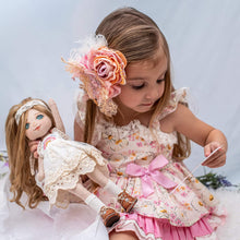 Load image into Gallery viewer, Rainbow Vintage Lace Bambalina Doll Dress
